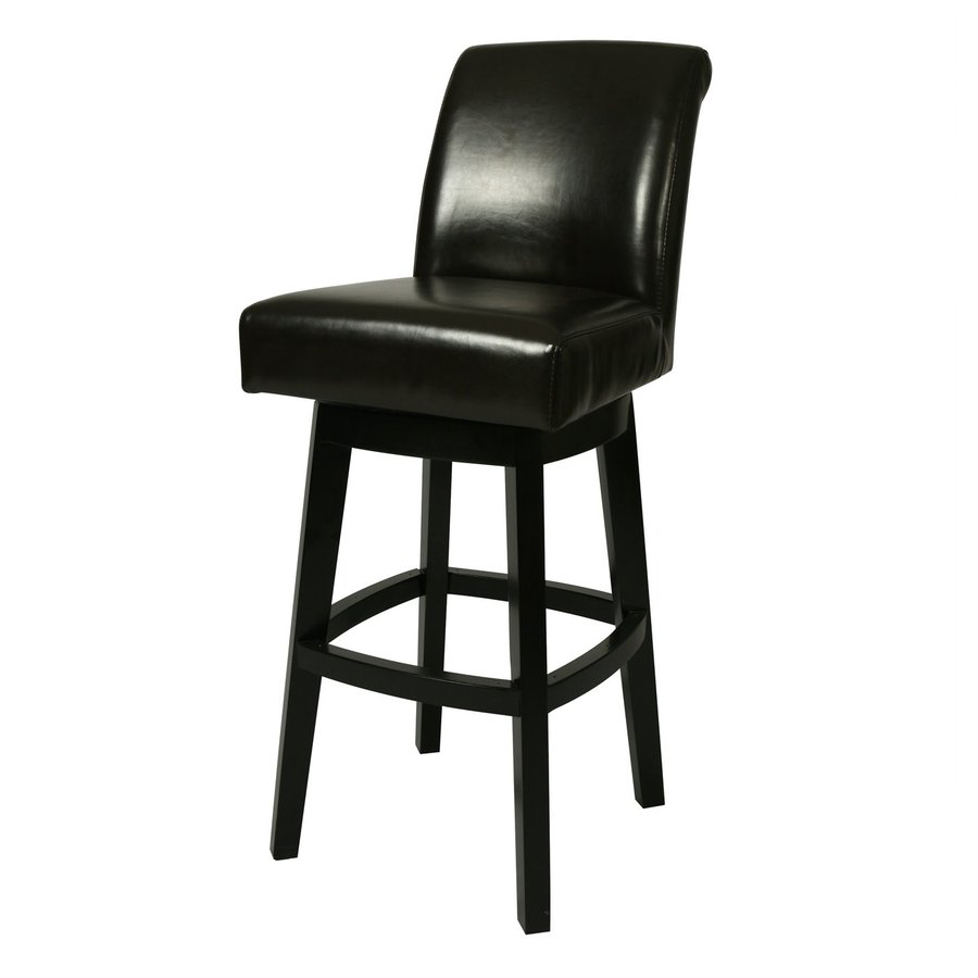 Pastel Furniture Lake Village Feher Black 26in Counter Stool in the