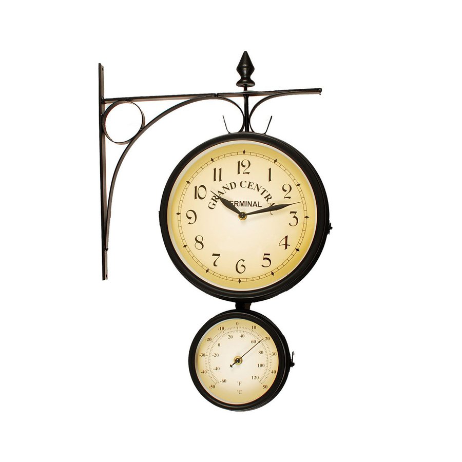 Ashton Sutton H308-15F Bird Wall Clock and Thermometer