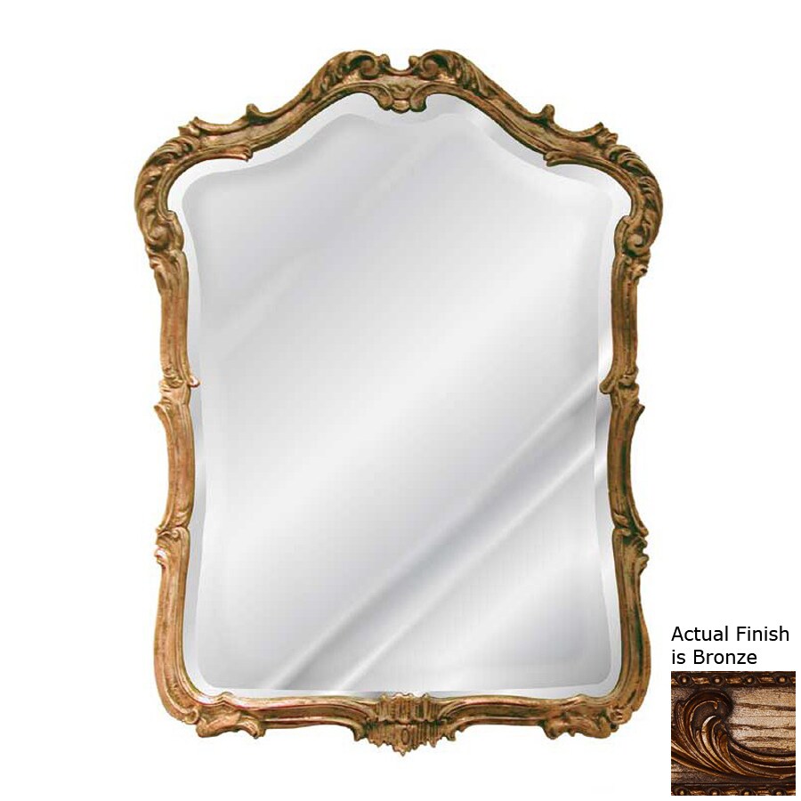 Shop Hickory Manor House Phillippe Bronze Beveled Arch Wall Mirror at ...