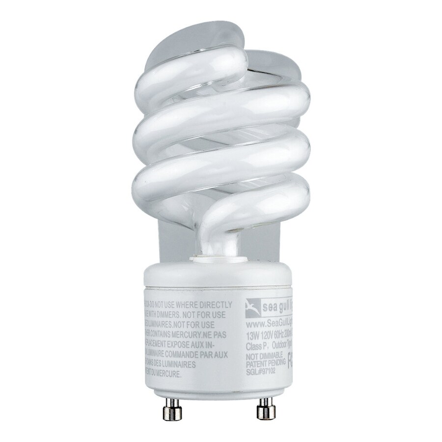 Cfl Bulbs At Com Sea Gull Lighting 13 W Equivalent Soft White Spiral Cfl Light Fixture Bulb
