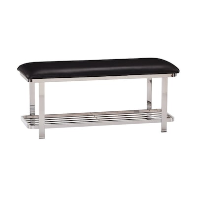 Boston Loft Furnishings Lina Chrome Indoor Entryway Bench At Lowes Com