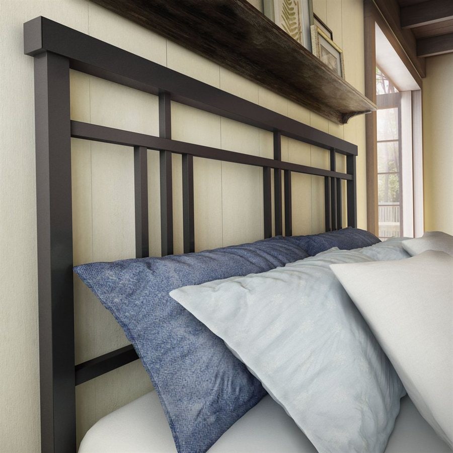 Shop Amisco Cottage Textured Dark Brown Queen Headboard at