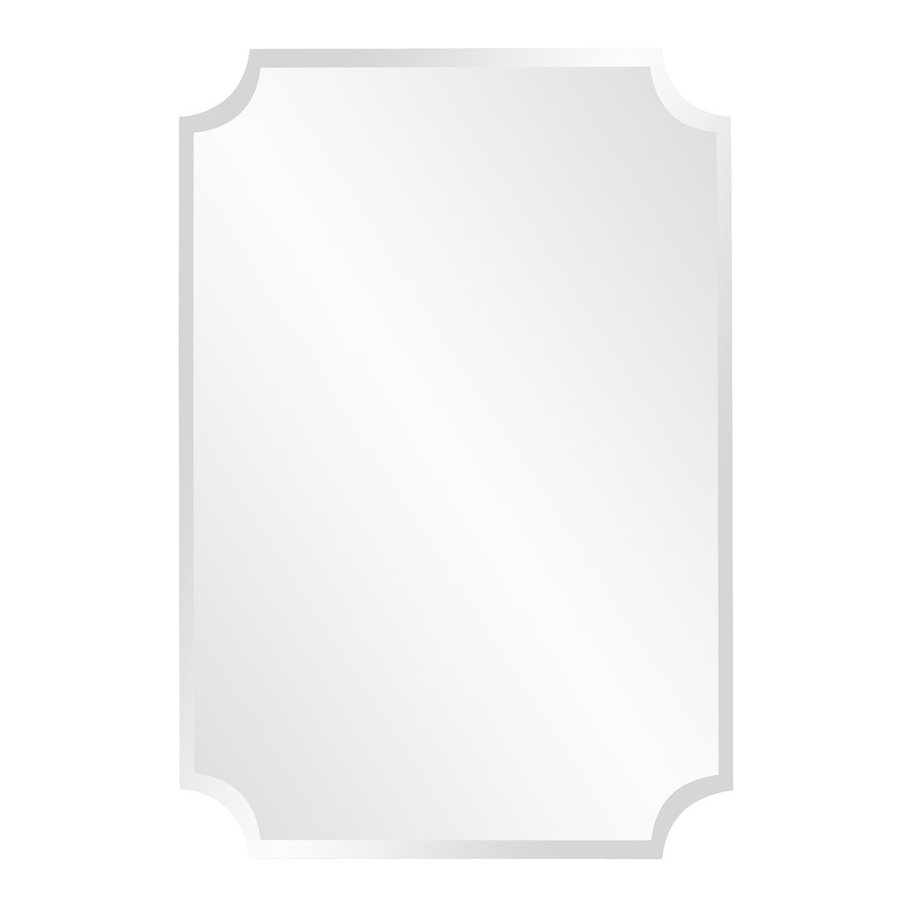Howard Elliott Scalloped 24 In X 36 Beveled Rectangle Howard Elliott Scalloped 24 In X 36 Beveled Rectangle Frameless Wall Mirror