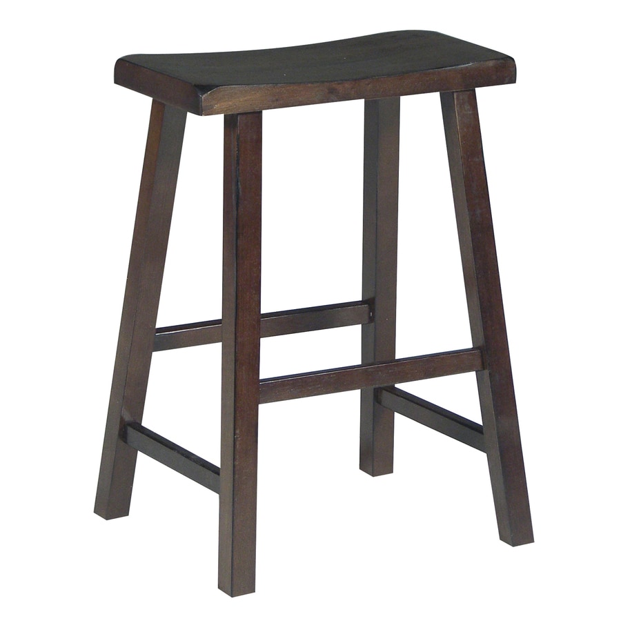 International Concepts Walnut Counter Stool At Lowes.com