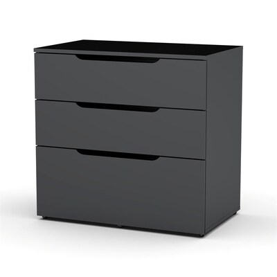 Nexera Next Black 3 Drawer File Cabinet At Lowes Com