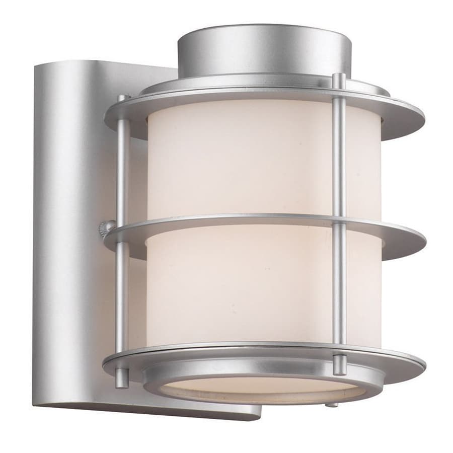 Shop Philips Hollywood Hills 6-in H Vista Silver Outdoor Wall Light at Lowes.com
