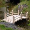 Shine Company 5-ft Natural Cedar Garden Bridge at Lowes.com