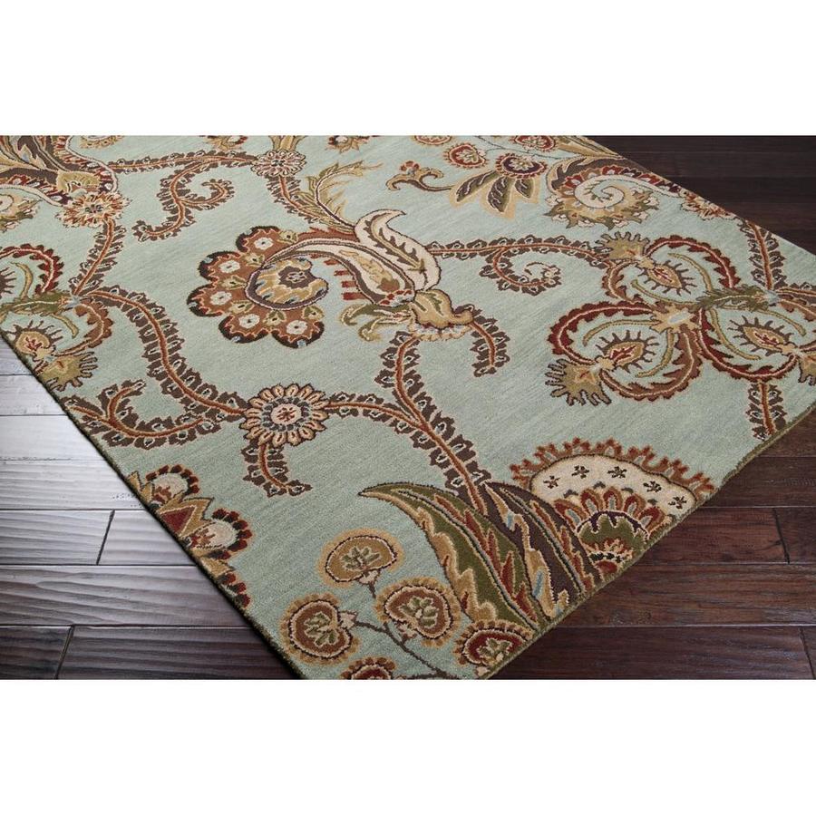 Surya Aurora Sea Foam/Dark brown Indoor Handcrafted Nature Area Rug ...