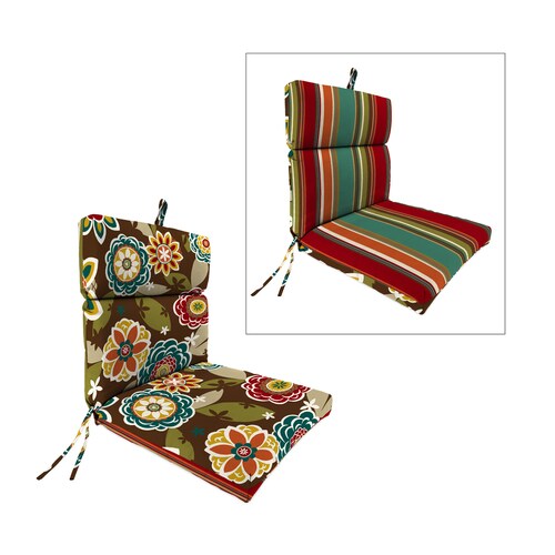 Jordan Manufacturing 1Piece Annie Chocolate/Westport Teal Patio Chair