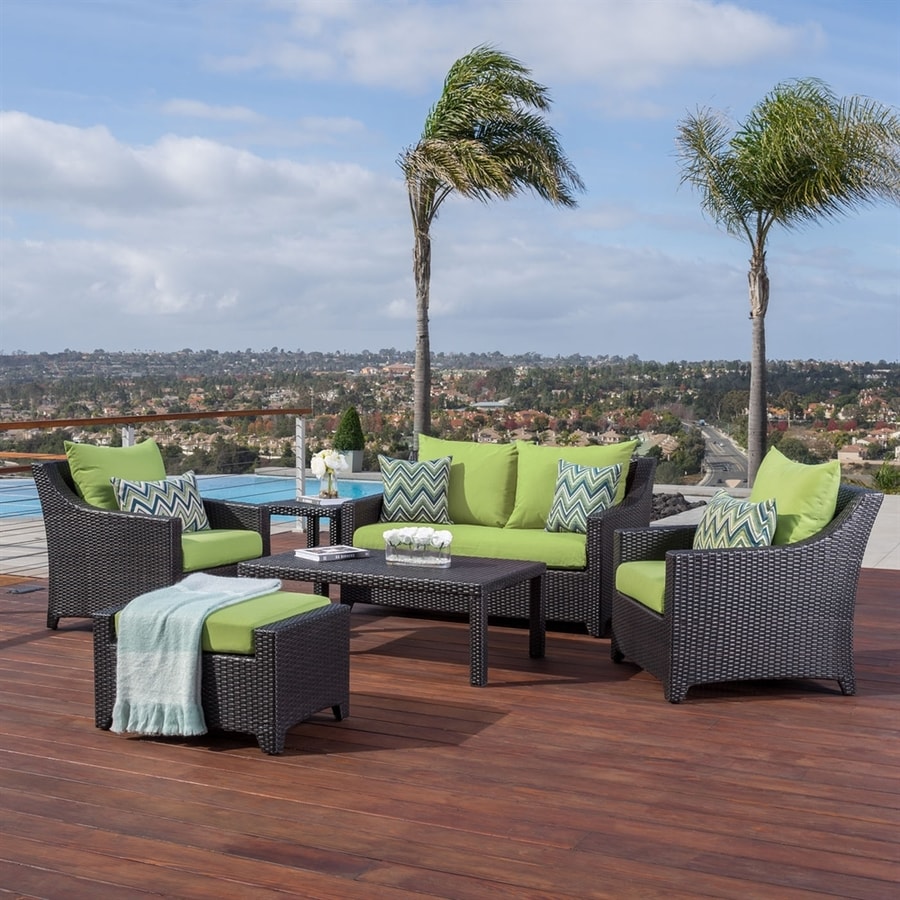 RST Brands Deco 6Piece Wicker Patio Conversation Set in the Patio