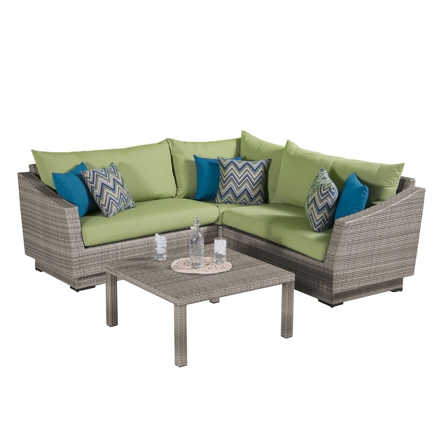 Shop RST Brands Cannes 4Piece Wicker Patio Conversation Set at