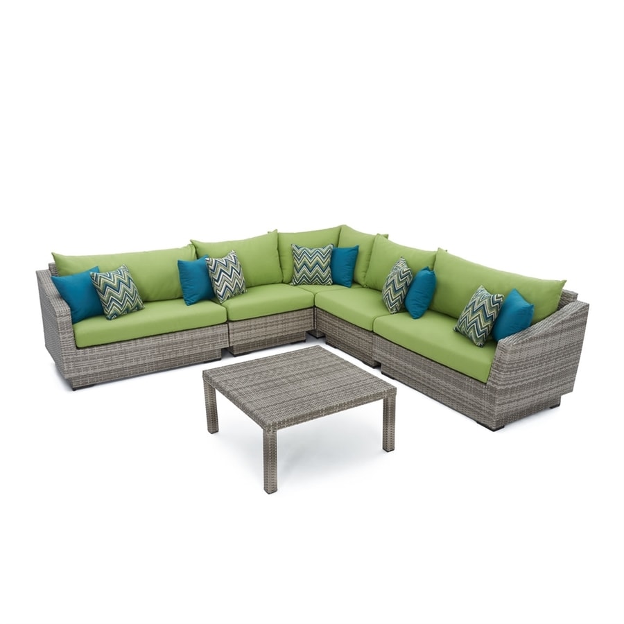 Shop RST Brands Cannes 6Piece Wicker Frame Patio Conversation Set with