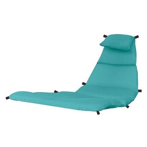 Vivere 1Piece True Turquoise Patio Chair Cushion at