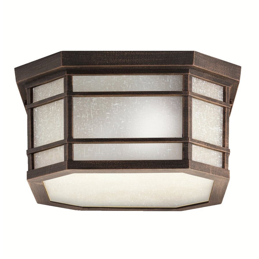 Kichler Cameron 13in W Prairie Rock Outdoor FlushMount Light in the