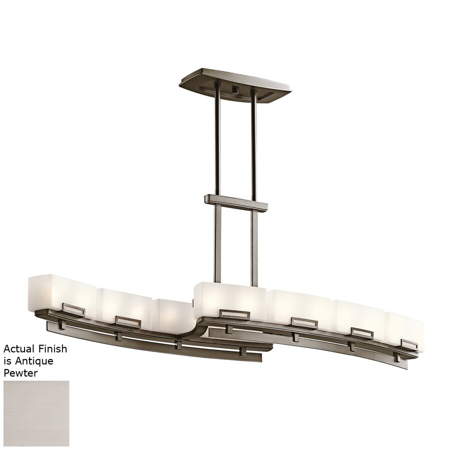 Kichler Lighting Leeds 48 75 In W 16 Light Antique Pewter Kichler Lighting Leeds 48 75 In W 16 Light Antique Pewter Kitchen Island With