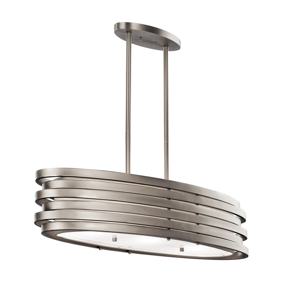 Brushed nickel kitchen lights