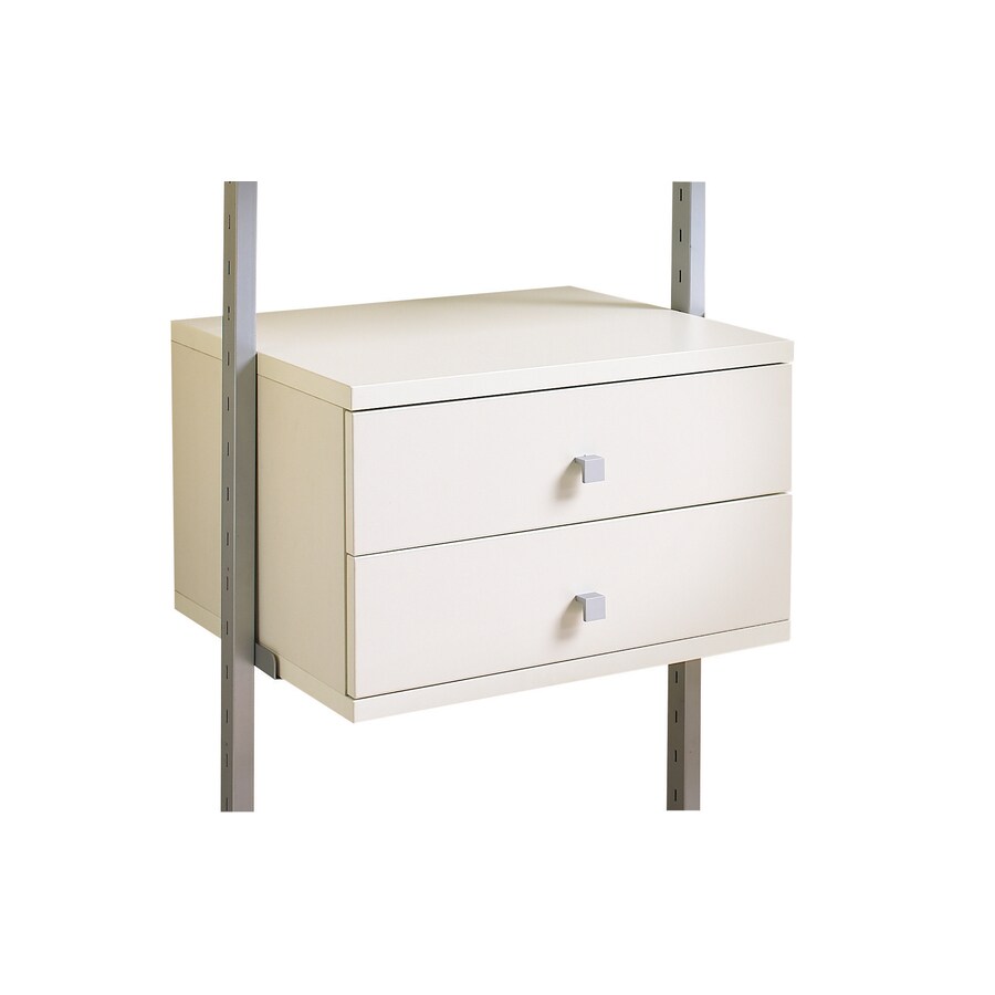 Storage Drawers Carts At Com Space Pro 21 75 In X 13 2 Drawer White Composite Wood