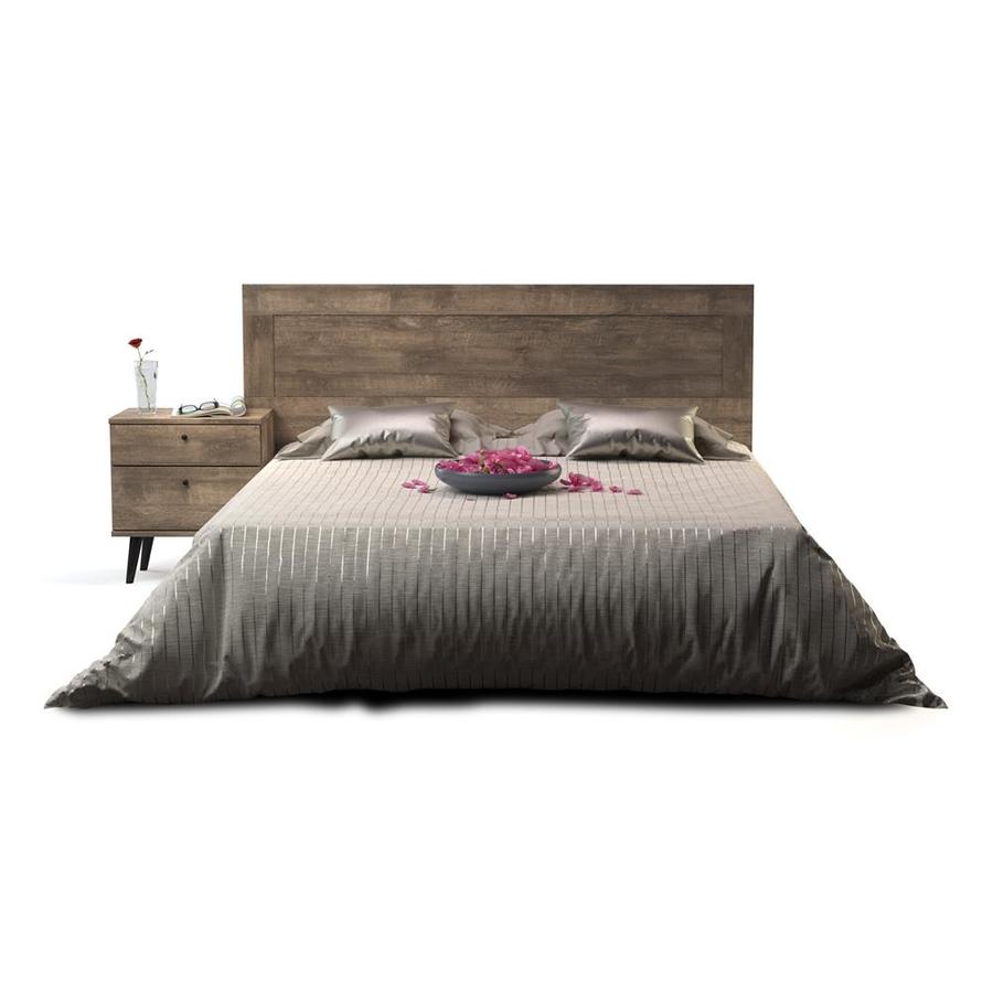 International Home Midtown Concept Madrid Distressed Brown Queen Platform Bed In The Beds Department At Lowes Com