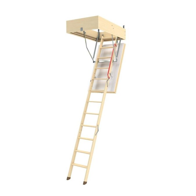 FAKRO LWT 22.5x47 Thermo Wood Attic Ladder 7.41ft to 8.92ft. (Rough Opening 22.5in x 47in