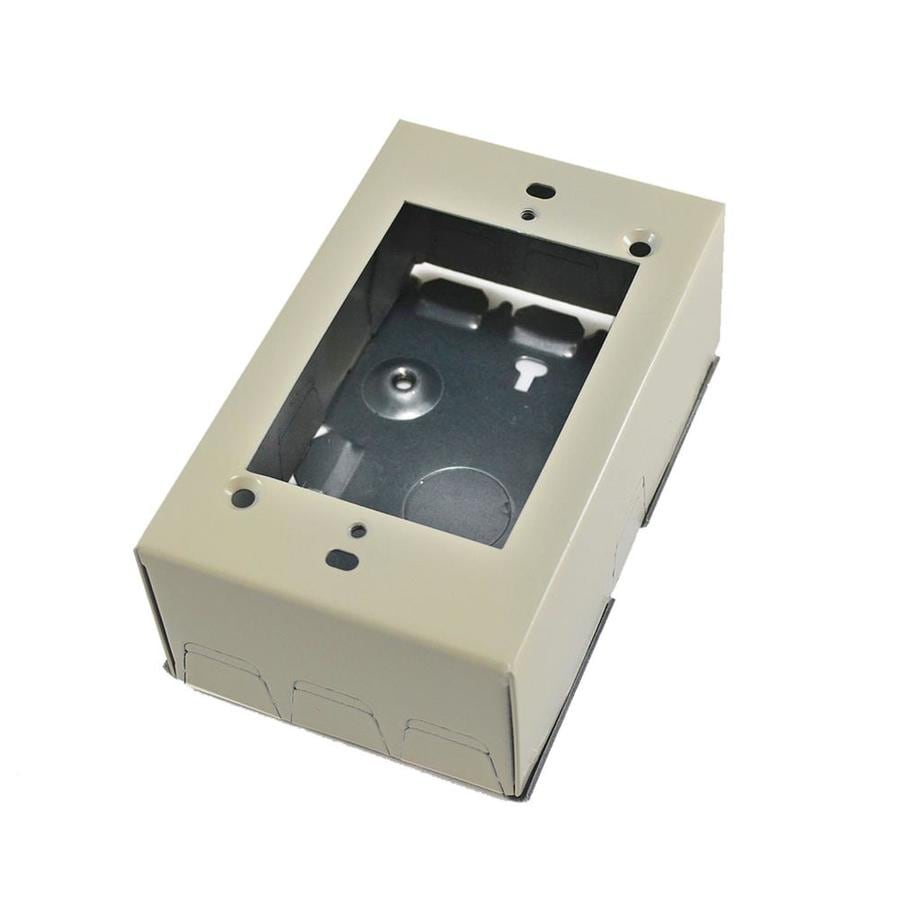 MonoSystems SnapMark 1Piece Ivory Raceway Electrical Box at