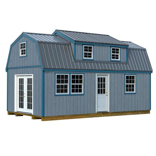 best barns common: 12-ft x 24-ft; interior dimensions: 11