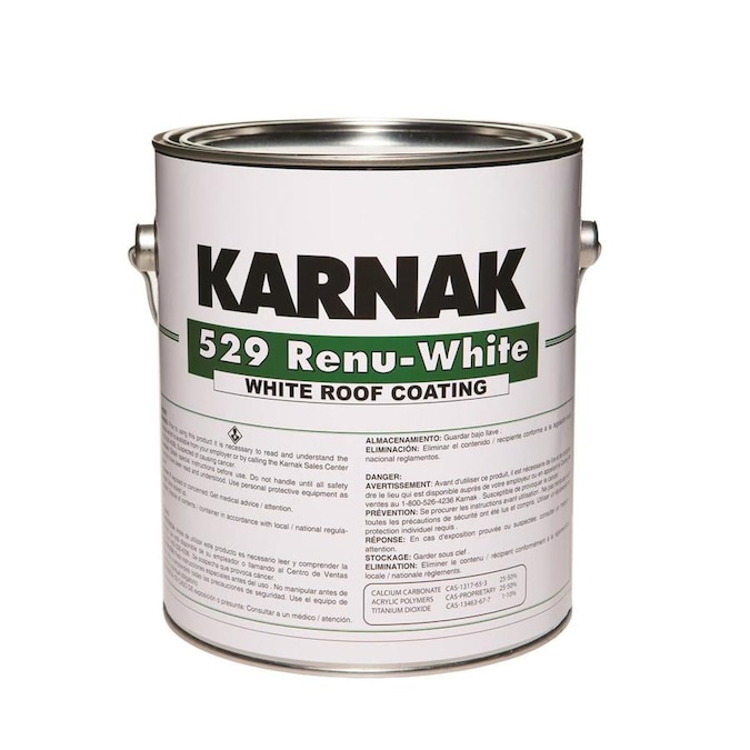 KARNAK 529 RenuWhite 1Gallon Acrylic Reflective Roof Coating (10Year Limited Warranty) at
