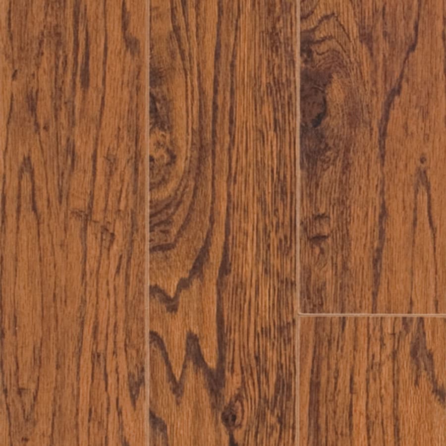 Shop Pergo MAX 4.92in W x 3.99ft L Heritage Hickory Handscraped Wood Plank Laminate Flooring 