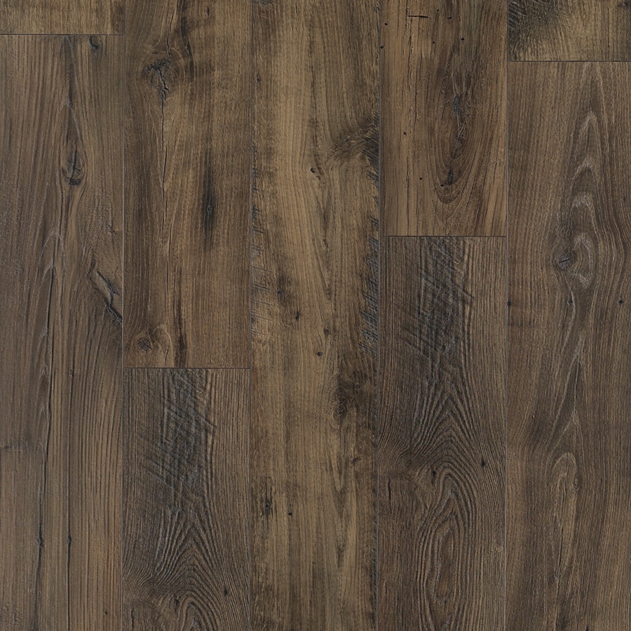 Shop Pergo MAX Premier 7.48in W x 4.52ft L Smoked Chestnut Embossed Wood Plank Laminate 