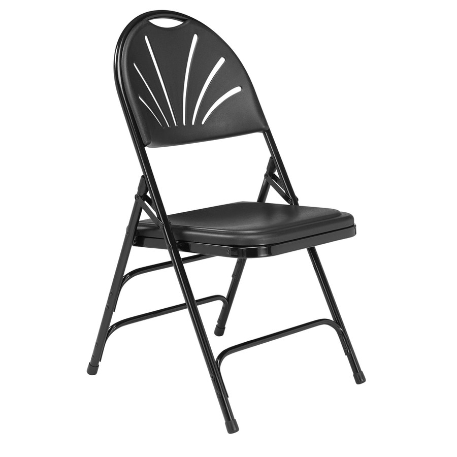 black foldable chairs