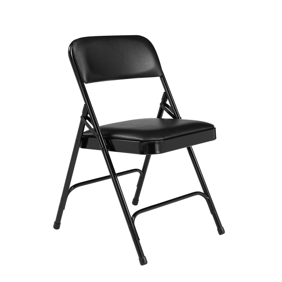 small black folding chair