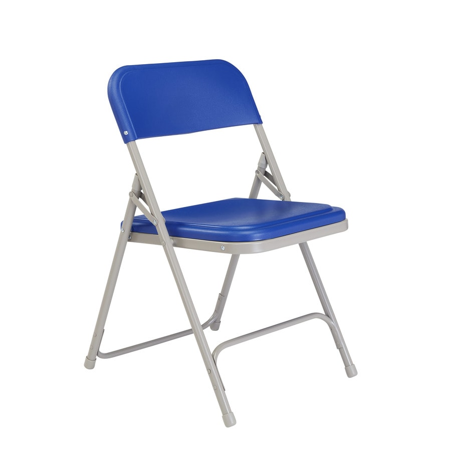 blue fold up chair