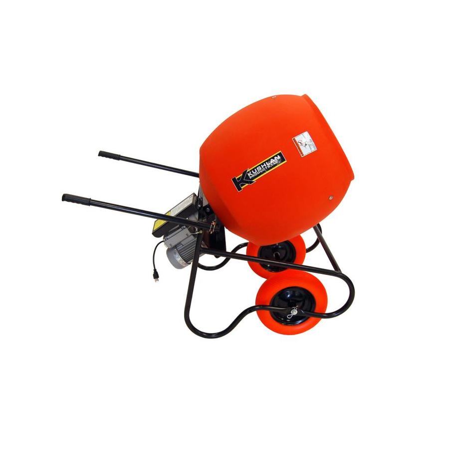 Kushlan 6.0 CF 3/4 HP Electric Wheelbarrow Concrete Mixer in the Cement