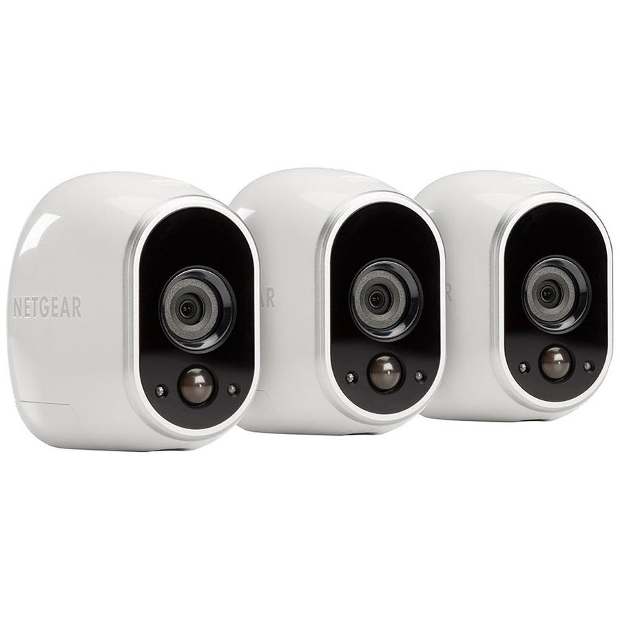 Arlo Security Camera Digital Wireless Outdoor 3Pack Security Camera Kit with Night Vision at