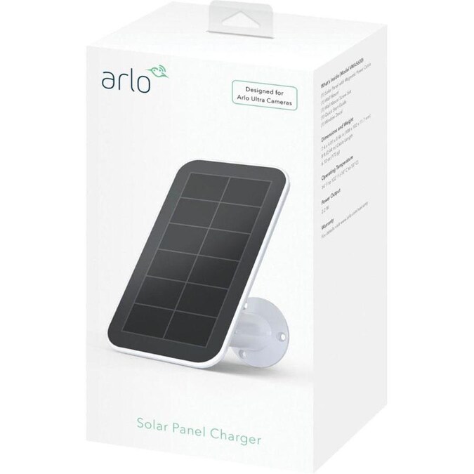 Arlo Solar White Solar Panel in the Security Camera Accessories department at