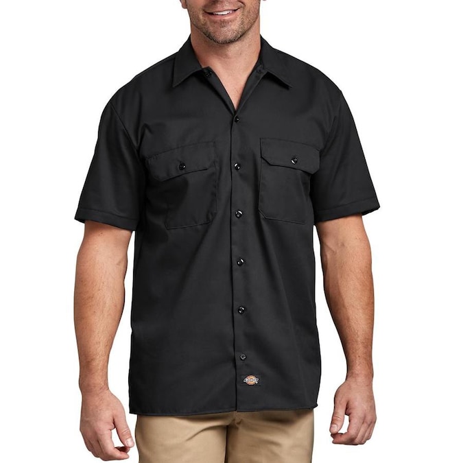 Dickies Twill Short Sleeve Dress Work Shirt (Medium) in the Work Shirts ...