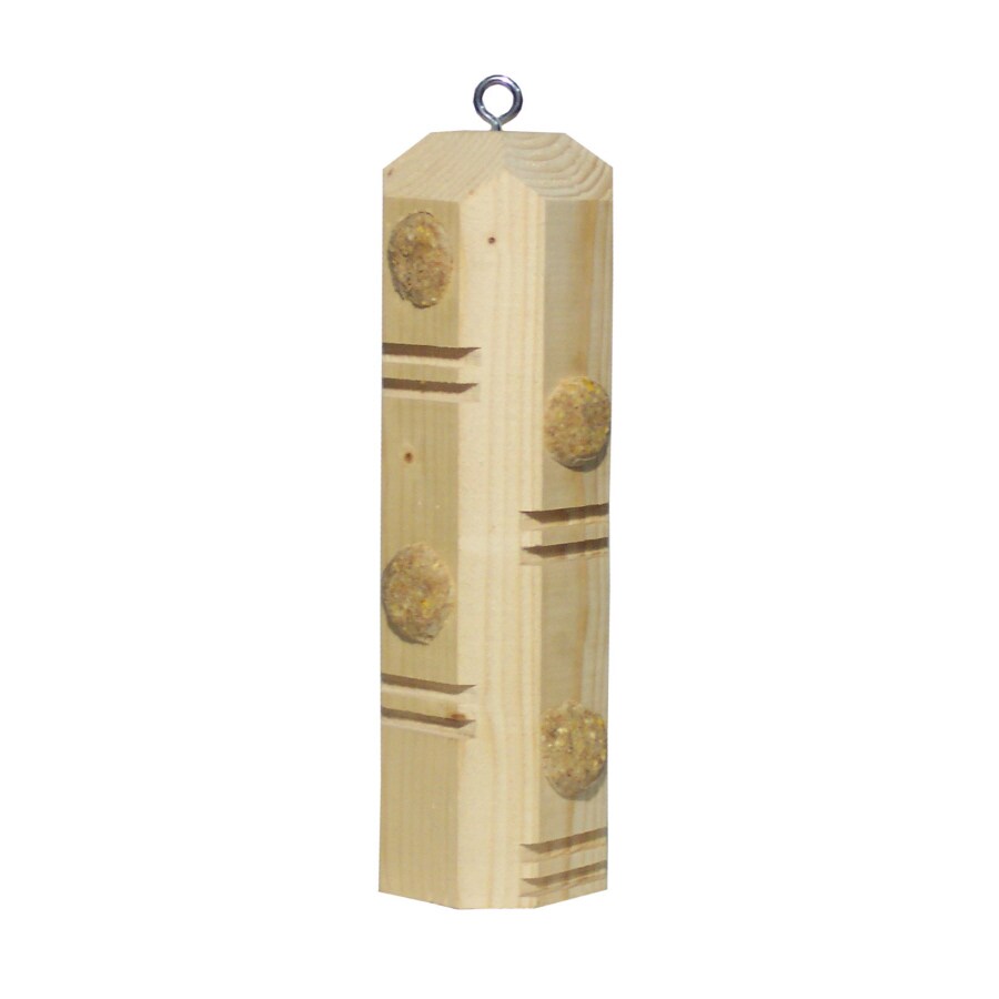 Garden Treasures Wood FourCake Suet Feeder at