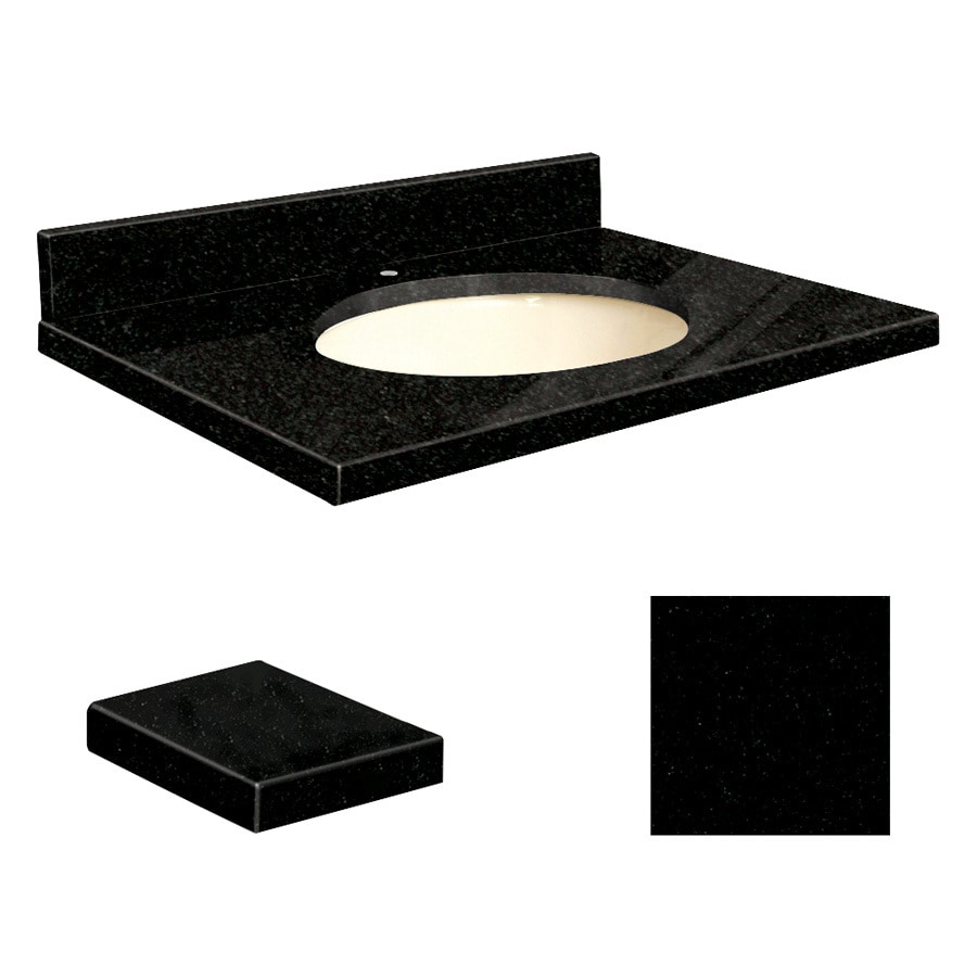 Transolid Gr. 31x19 Bis Esd Black 1H. in the Bathroom Vanity Tops