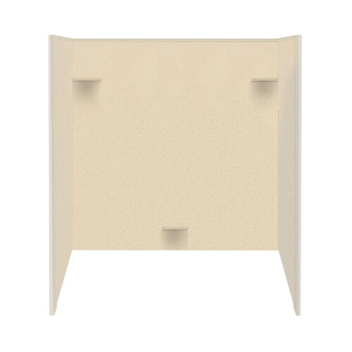Style Selections Sea Shore Solid Surface Bathtub Wall Surround (Common ...