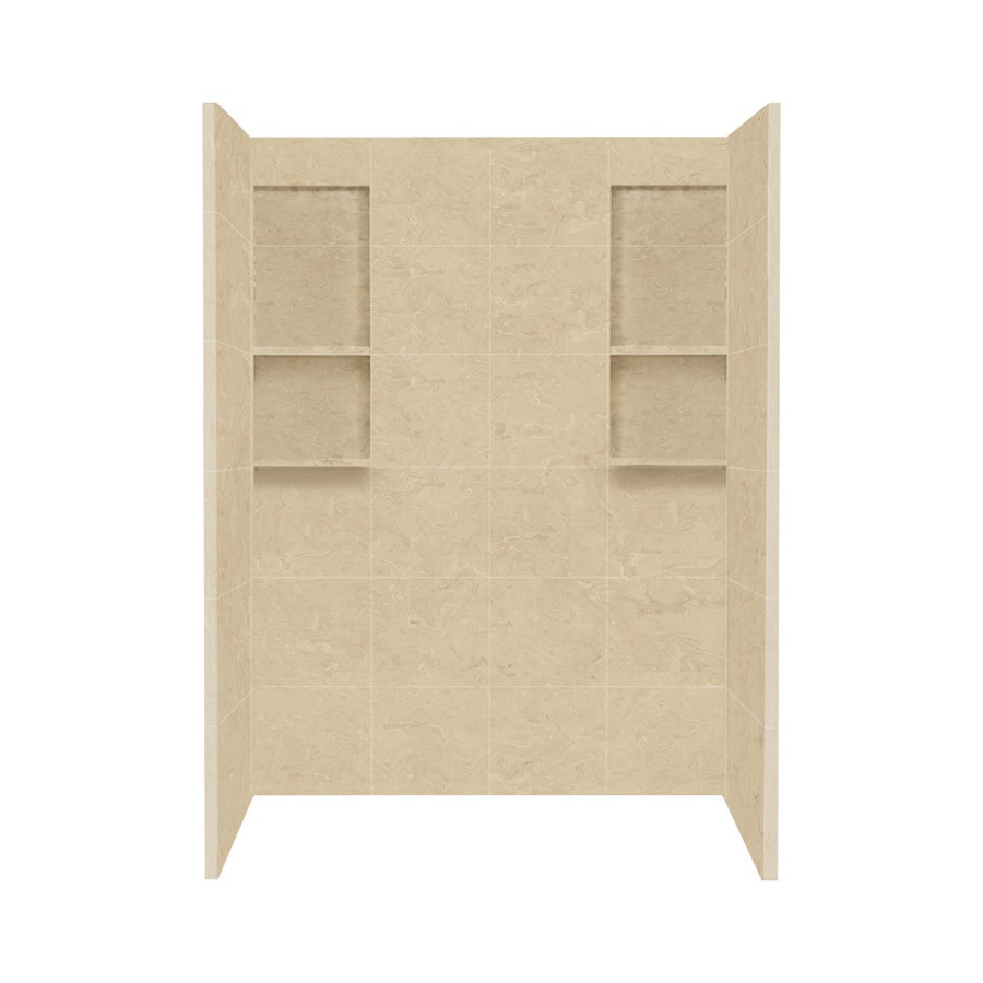 Style Selections Almond Sky Solid Surface Shower Wall Surround Style Selections Almond Sky Solid Surface Shower Wall Surround Side And Back Panels Common
