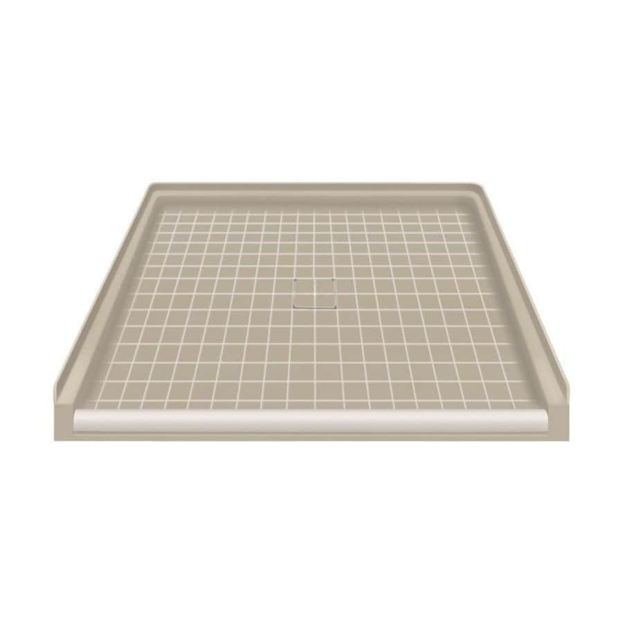 Transolid Sand Solid Surface Shower Base 39.5-in W x 37.75-in L with Front Drain