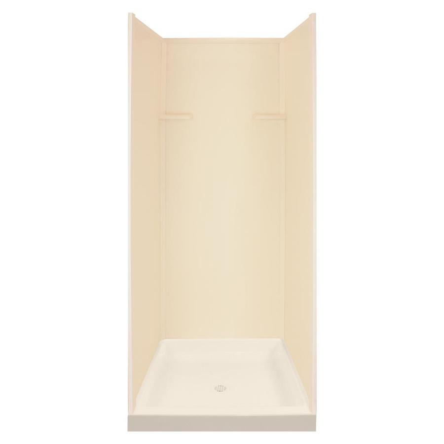 Transolid Biscuit 4Piece Alcove Shower Kit 36in x 36in; Actual 36in x 36in) at