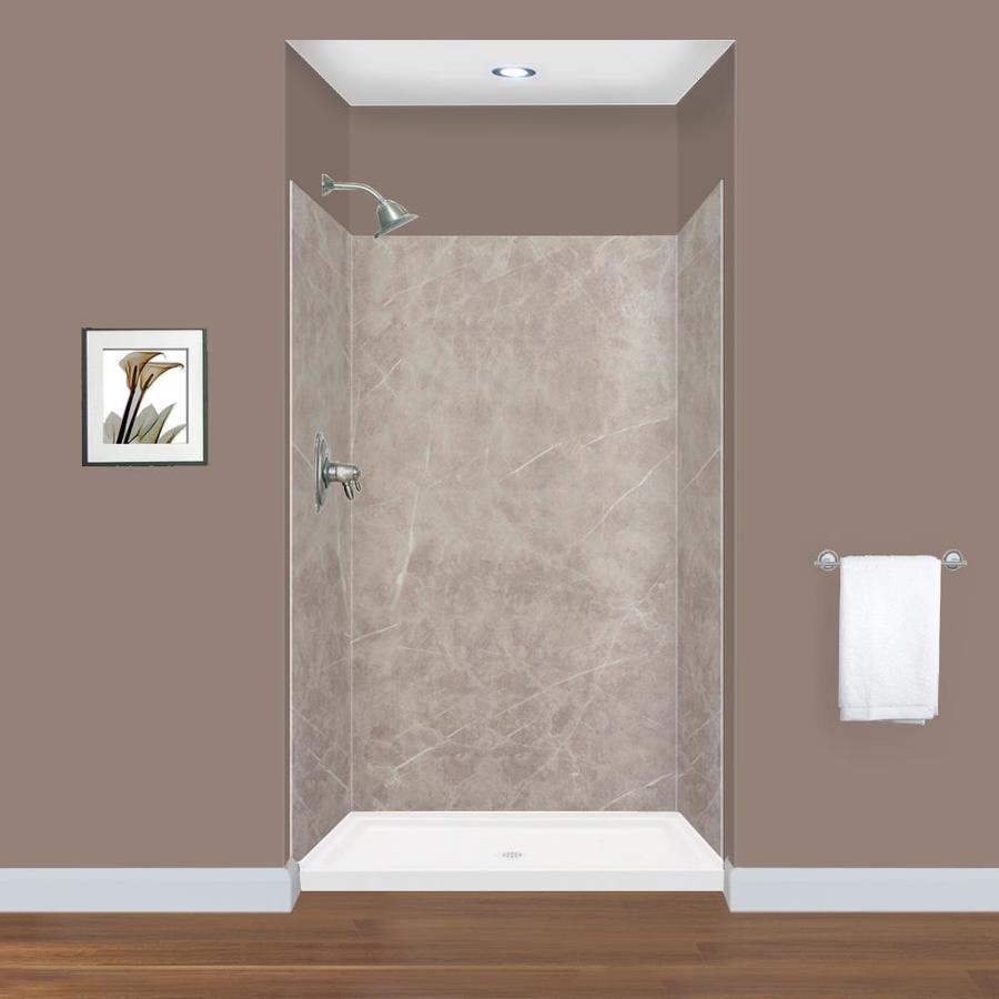 Transolid Expressions Dover Stone Panel Kit Shower Wall Surround (48in