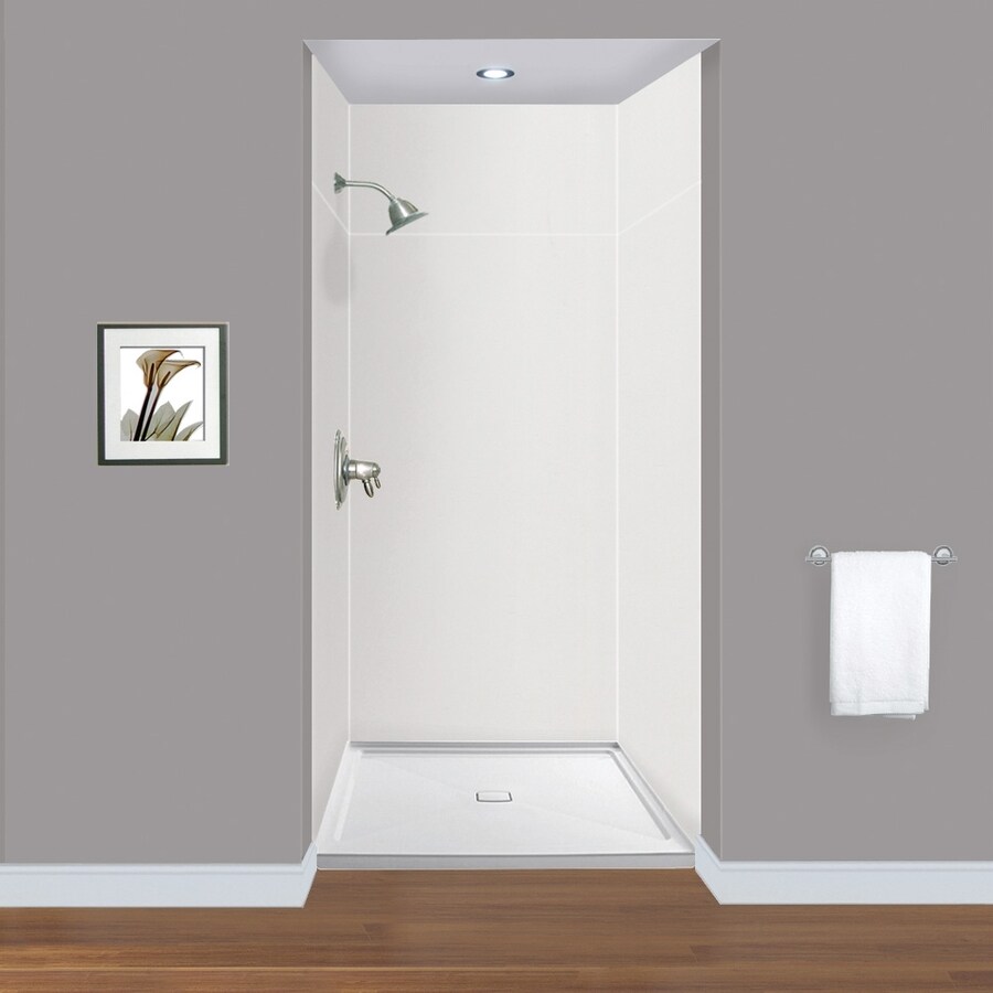 Transolid Expressions Grey Panel Kit Shower Wall Surround (48-in x 48 ...