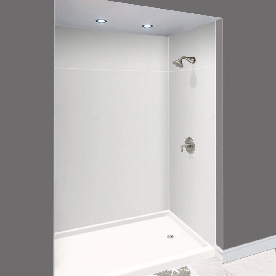 Transolid Expressions Grey Panel Kit Shower Wall Surround (60in x 48