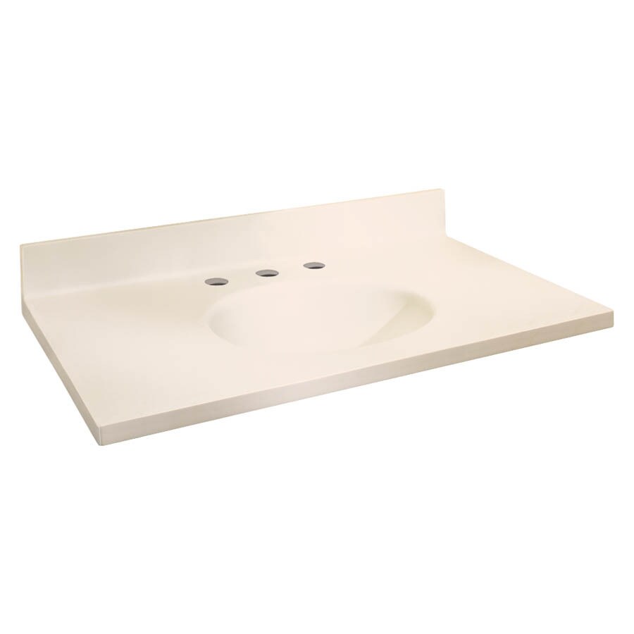 Transolid Chelsea 31in Cameo Solid Surface Bathroom Vanity Top in the