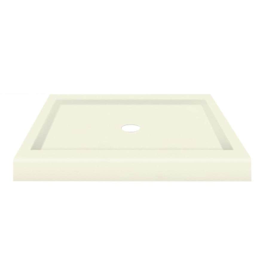 Transolid Decor Biscuit Solid Surface Shower Base 36in W x 36in L