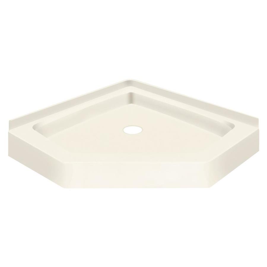 Transolid 7PAN4242NCCA6 Decor 42-in W x 42-in L with Front Drain Shower Base (Cameo)