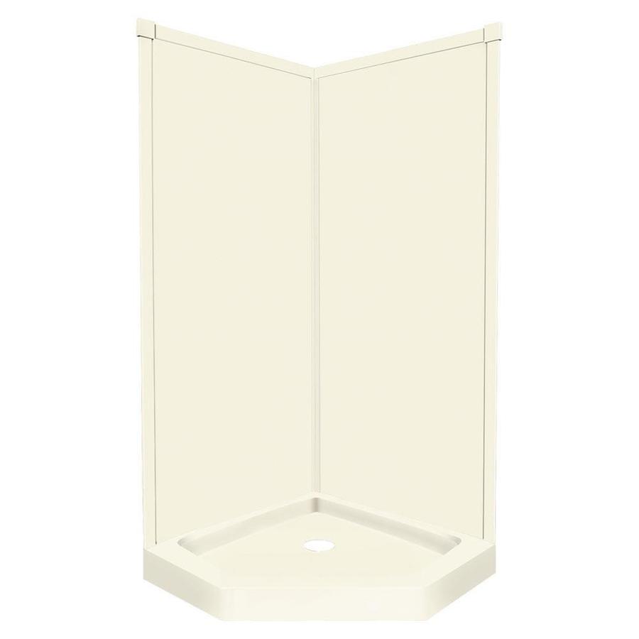 Transolid Decor Biscuit Corner Shower Kit (Center Drain) at