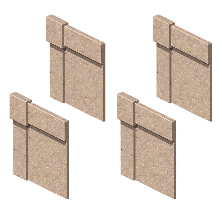 Transolid Decor Sand Castle Shower Wall Decorative Corner Trim