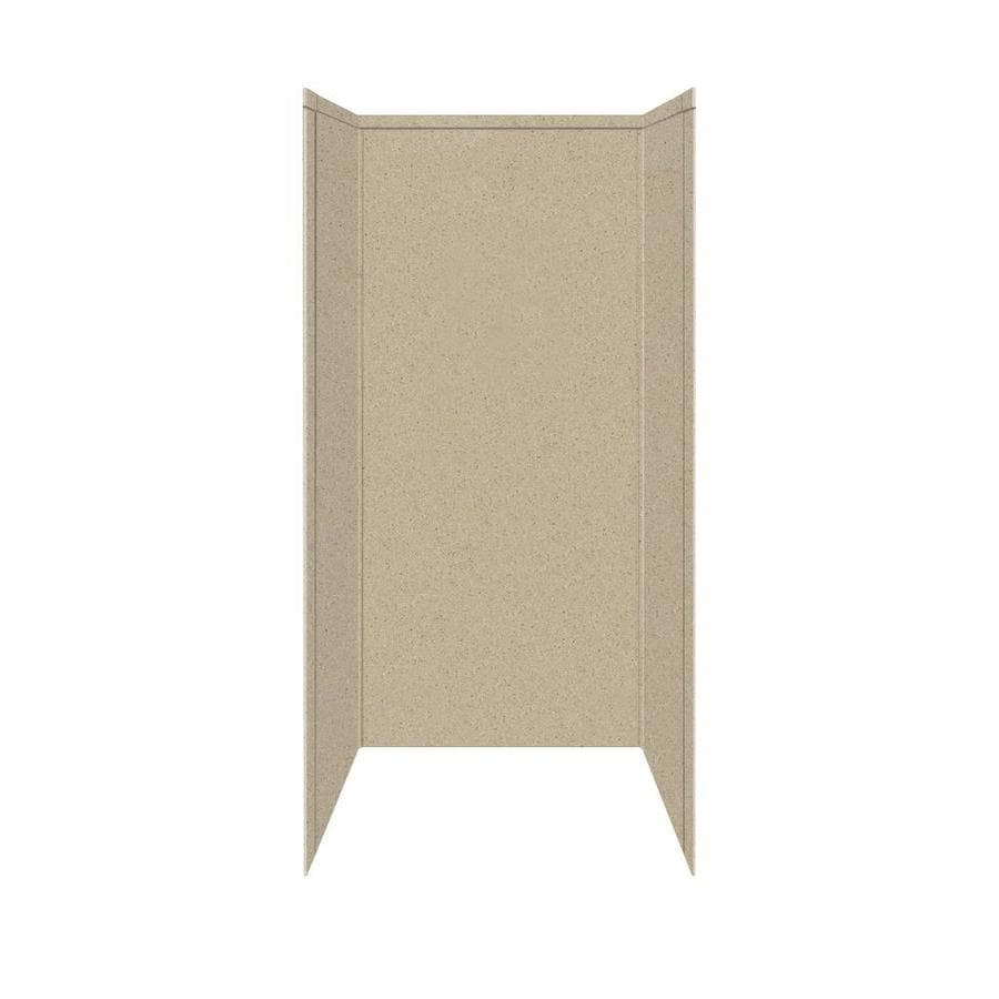 Transolid Decor Matrix Sand One-Piece Shower Wall Surround (32-in x 32 ...